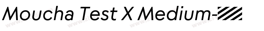Moucha Test X Medium字体转换
